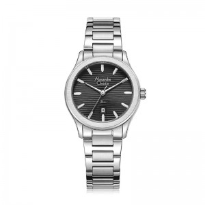 Alexandre Christie AC 8701 Silver Black Lady LDBSSBA